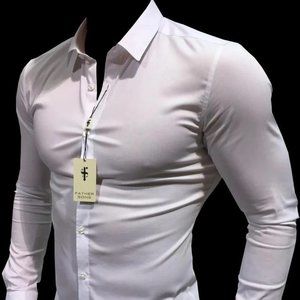 FATHER SONS SUPER SLIM STRETCH CLASSIC WHITE NO EMBROIDERY